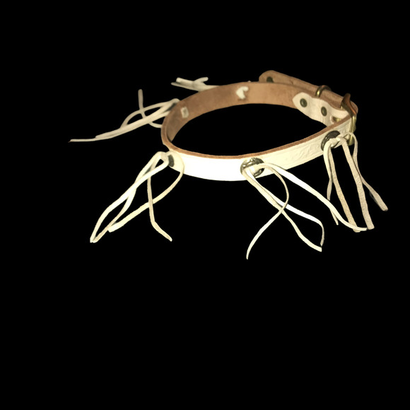 HANDMADE LEATHER DOG COLLAR - Picture 2 of 6